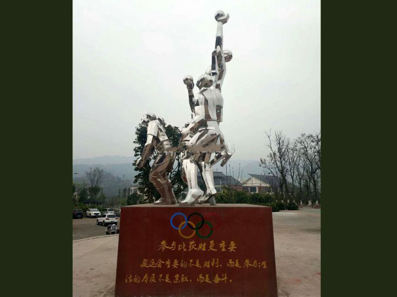 不锈钢体育运动雕塑 不锈钢体育运动雕塑