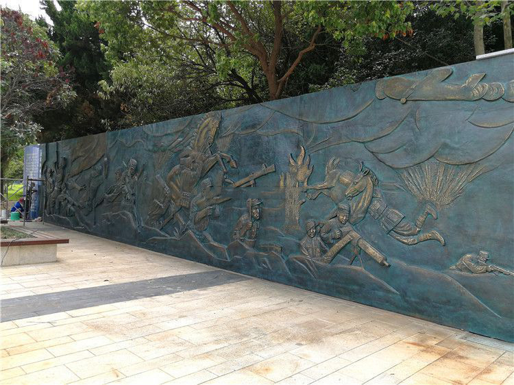 纪念园抗战铜浮雕壁画 纪念园抗战铜浮雕壁画