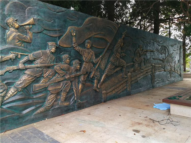 抗战铸铜浮雕墙壁画制作厂家 抗战铸铜浮雕墙壁画制作厂家