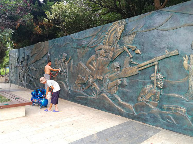 抗战人物铜浮雕墙壁画 抗战人物铜浮雕墙壁画