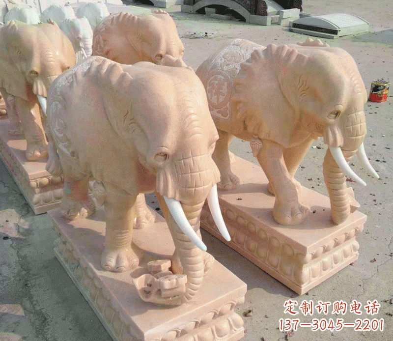 如意雕塑 - 如意/晚霞/大象/石雕 如意雕塑 - 如意/晚霞/大象/石雕