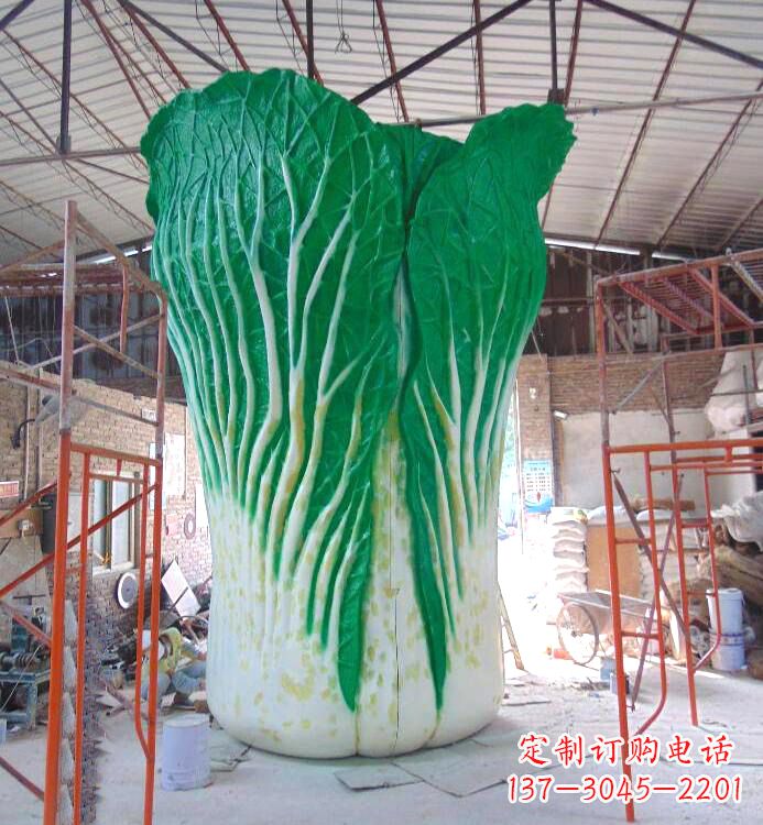 白菜铜雕塑