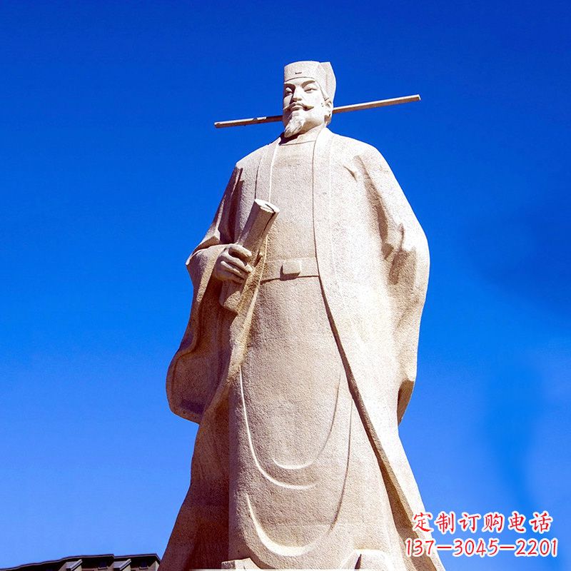 景区园林欧阳修大型砂岩雕像-中国历史文化名人著名文学大家