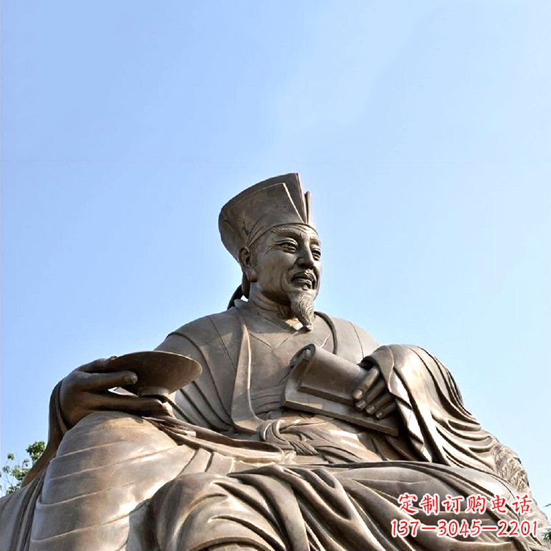历史名人北宋文坛领袖欧阳修铸铜雕塑