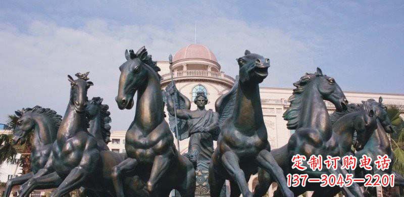 阿波罗战车铜雕222