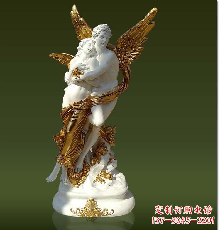 爱神别墅景观玻璃钢摆件