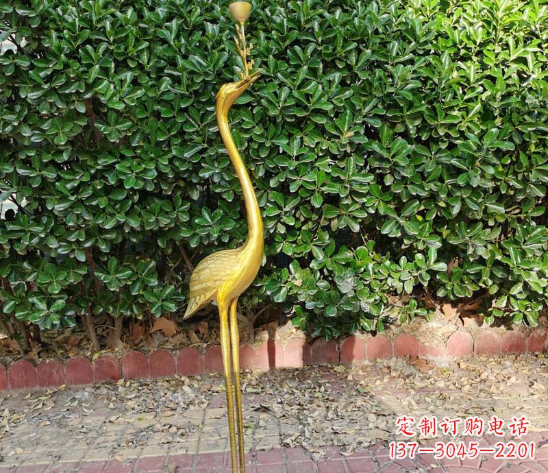 白鹤仿真雕塑
