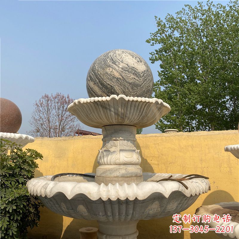 白龙石喷泉雕塑