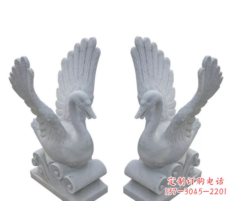 白天鹅雕塑 - 白天鹅/石雕 白天鹅雕塑 - 白天鹅/石雕