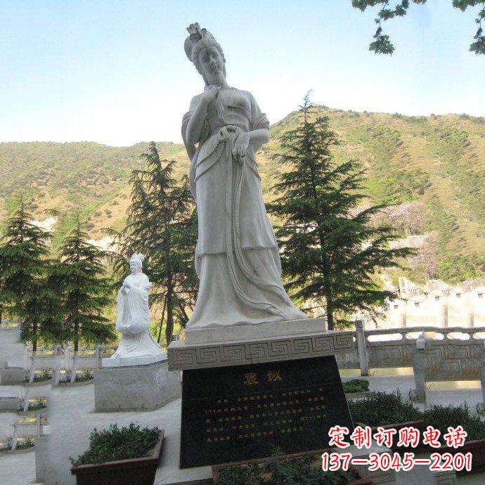 传承中国古代美女——褒姒雕像 传承中国古代美女——褒姒雕像