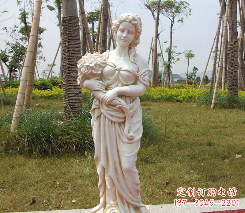报花公园西方人物石雕