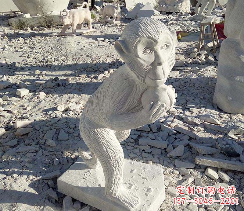 “猴子石雕”——精致细腻的石头精雕 “猴子石雕”——精致细腻的石头精雕