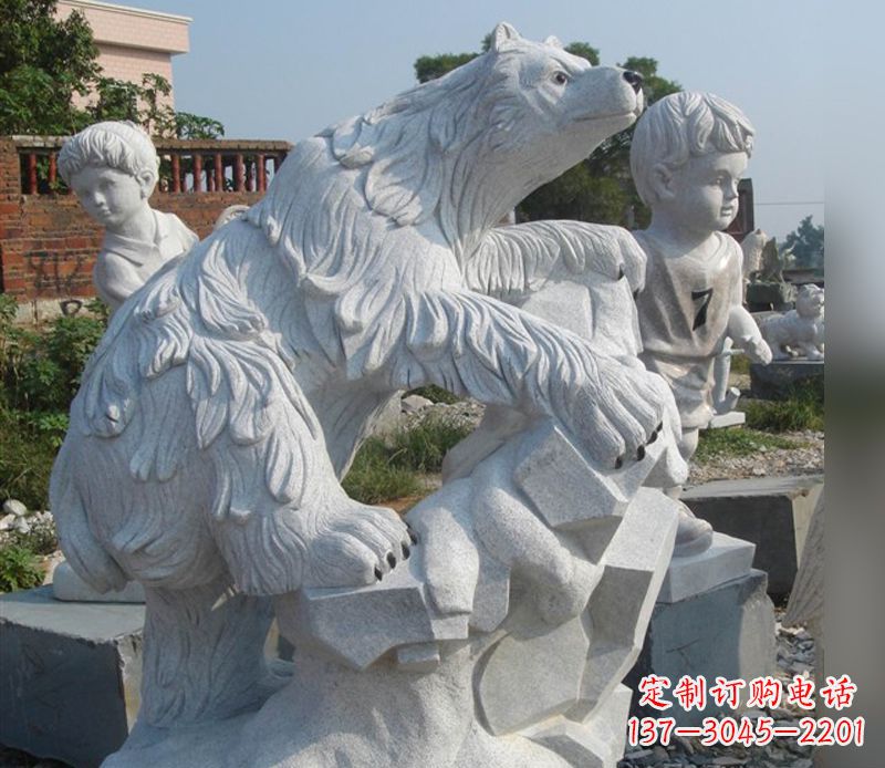 北极熊雕塑 - 北极熊/石雕 北极熊雕塑 - 北极熊/石雕