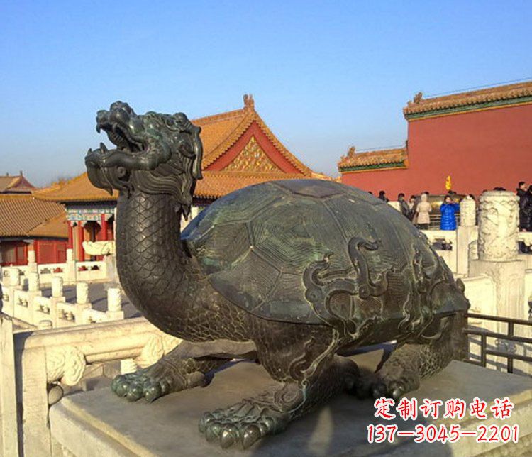 北京故宫龙龟铜雕摆件