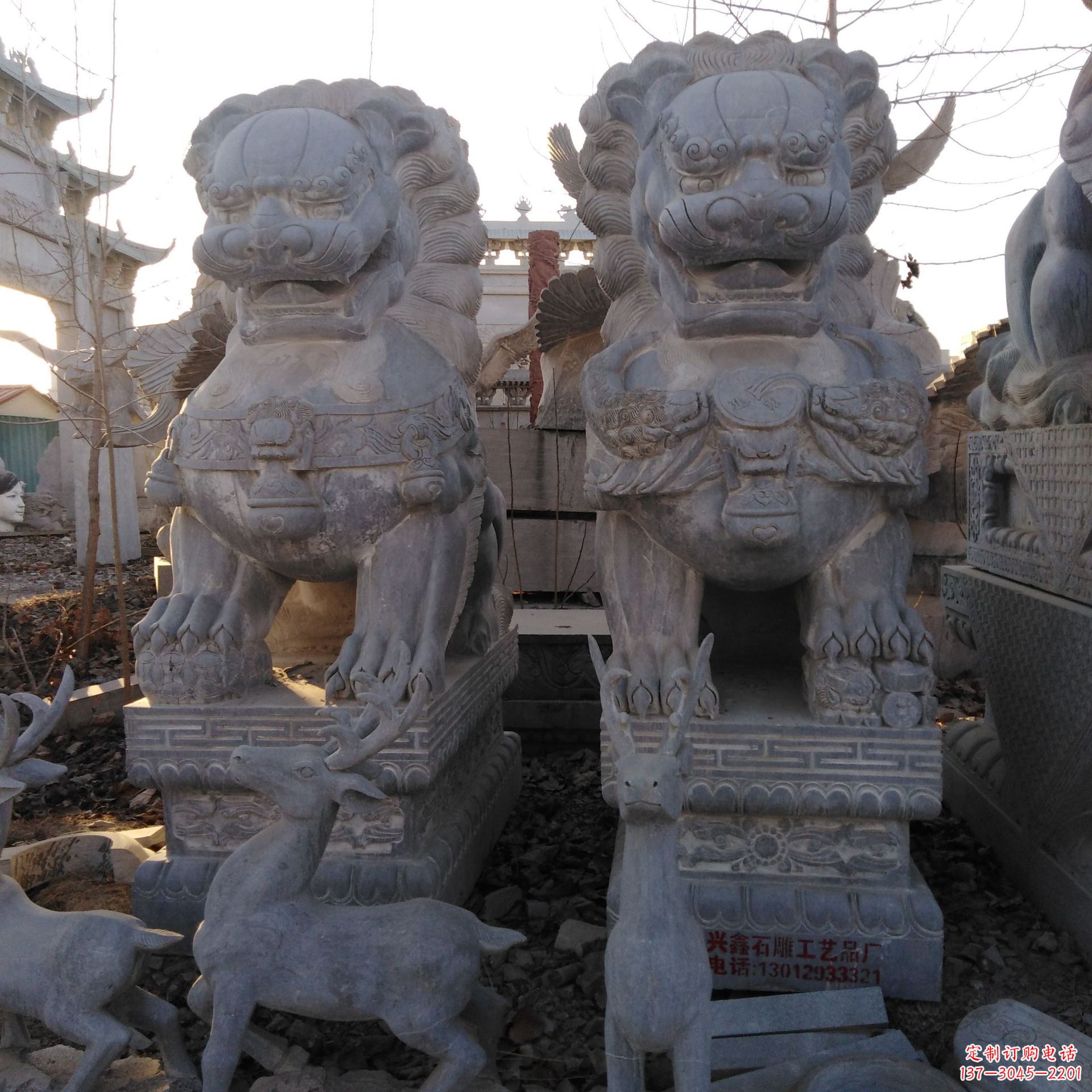 北京铸铜狮子雕-塑-厂-家
