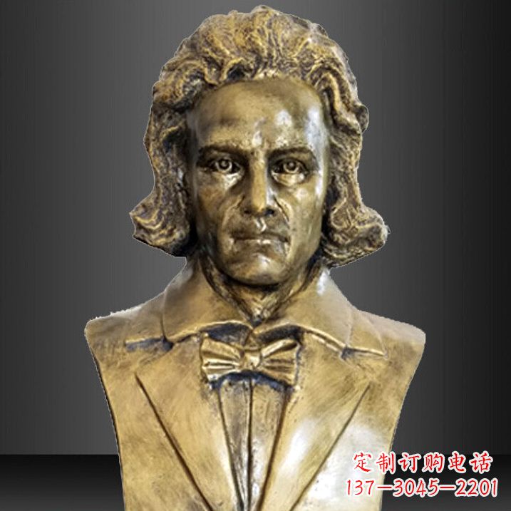 贝多芬纯铜铸造名人胸像 贝多芬纯铜铸造名人胸像