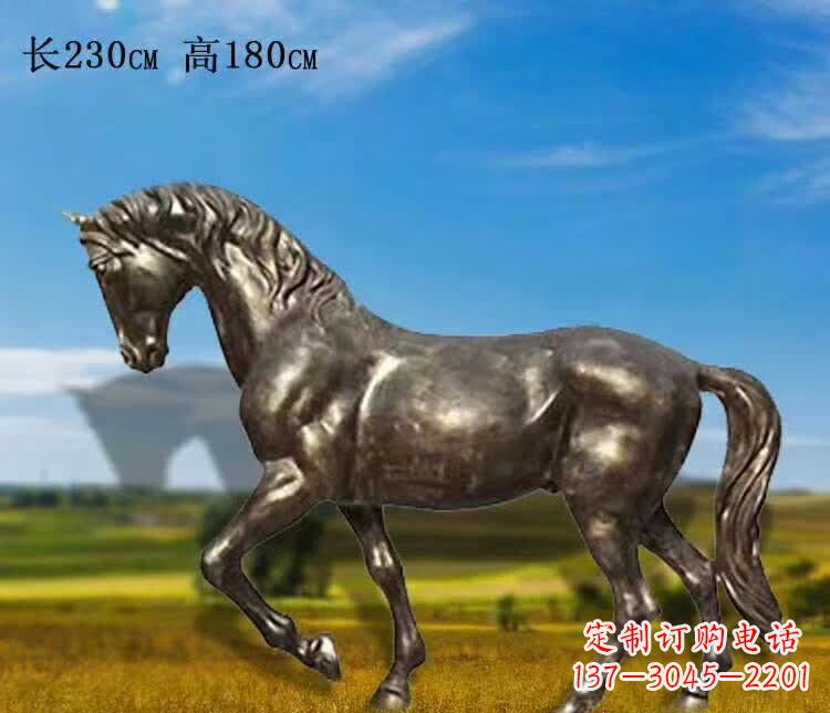 奔马铜雕 (2)