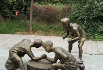 儿童公园铜雕