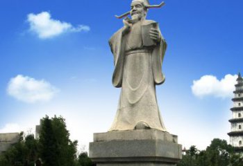 欧阳修青石雕像，经典文学精髓
