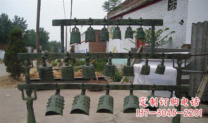 编钟古铜雕仿古精美音乐器 编钟古铜雕仿古精美音乐器