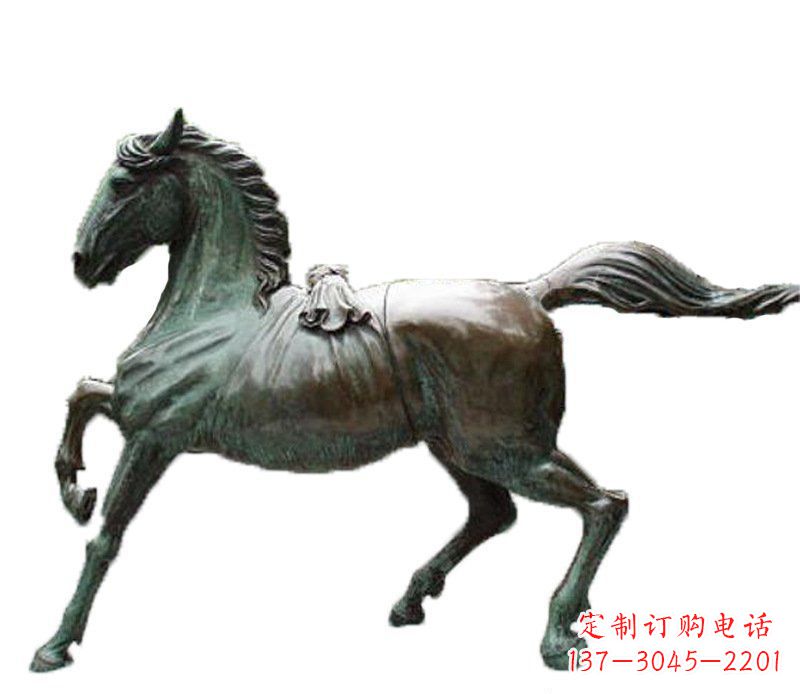 别墅动物飞马铜雕摆件