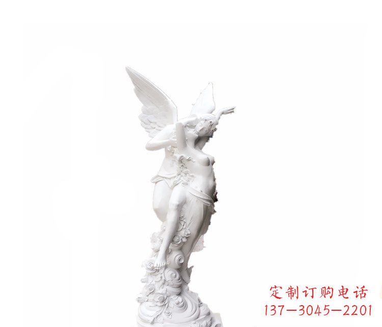别墅汉白玉爱神景观石雕
