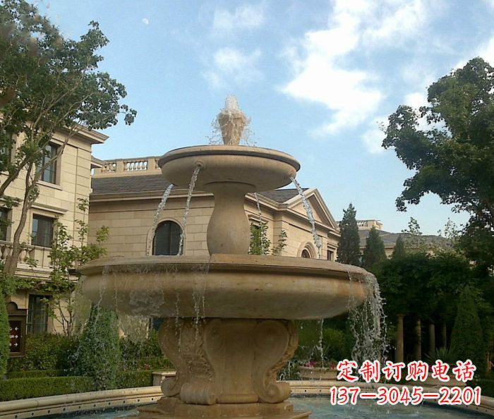别墅景观大理石喷泉雕塑