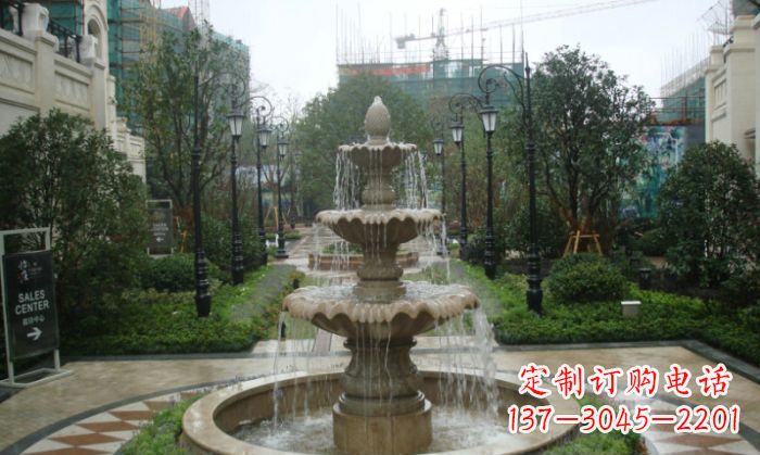 别墅景观大型喷泉石雕 (2)