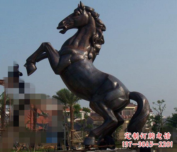 别墅景观动物马铜雕塑 别墅景观动物马铜雕塑