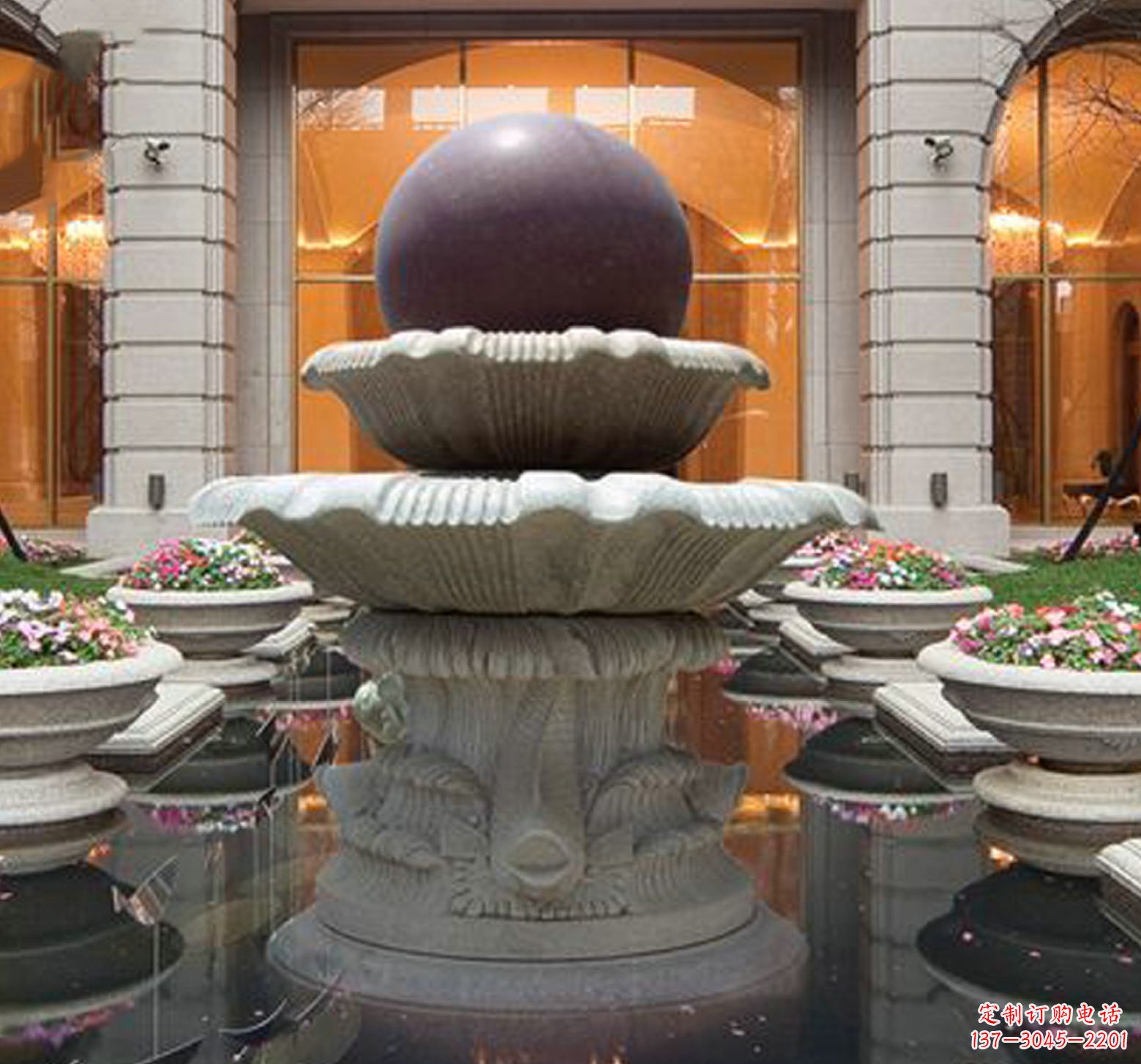 景观风水球石雕引领宁静家庭氛围 景观风水球石雕引领宁静家庭氛围