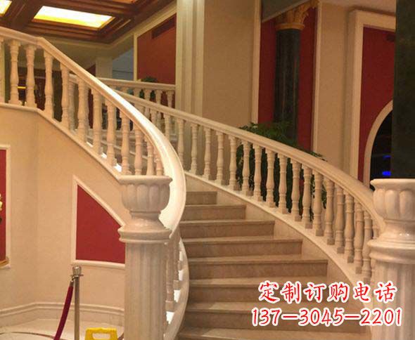 别墅景观汉白玉石栏杆石雕