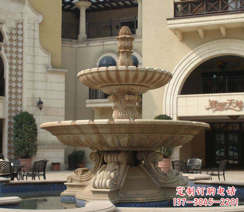 别墅景观石雕大型喷泉雕塑 (2)