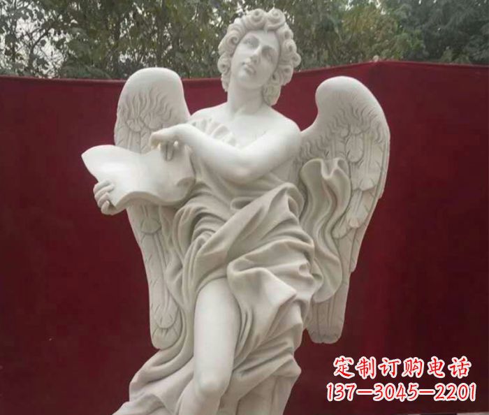别墅景观天使人物石雕 (2)