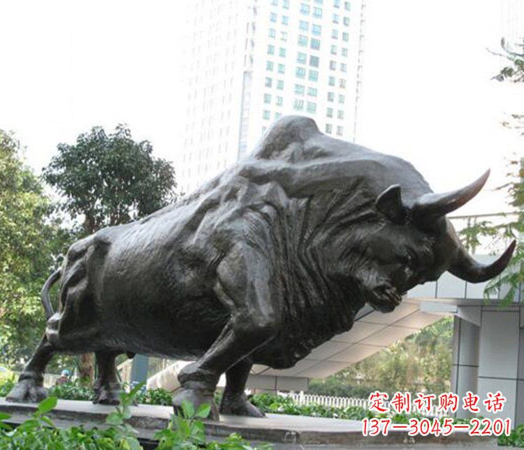 别墅牛铜雕塑 (4)