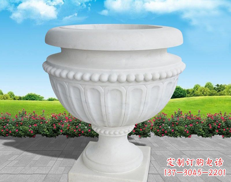 别墅欧式花钵石雕