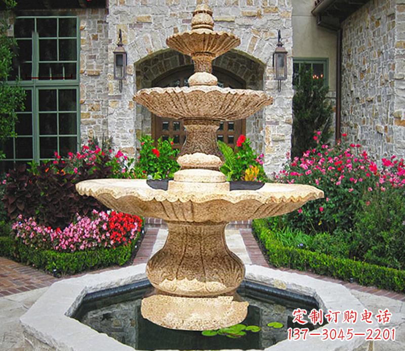 别墅石雕喷泉 (2)