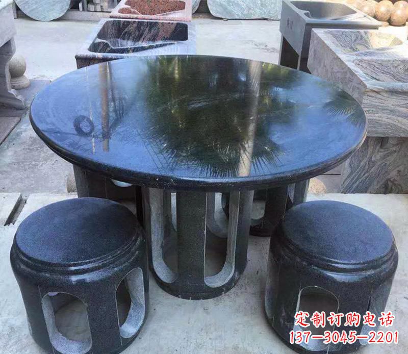 别墅圆桌景观石雕