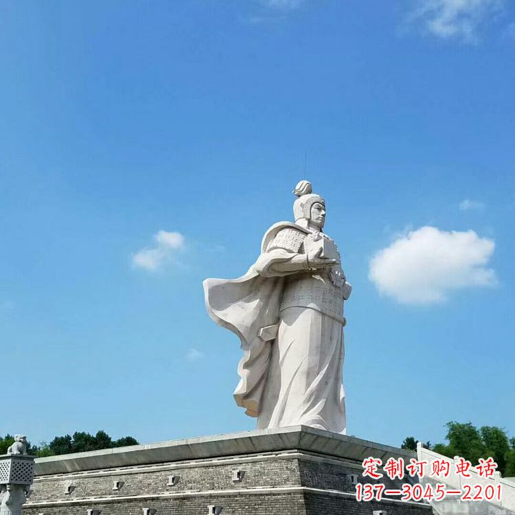 兵仙韩信汉白玉石雕-景区古代著名将领军事家雕像