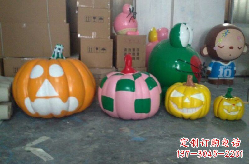 玻璃钢彩绘南瓜