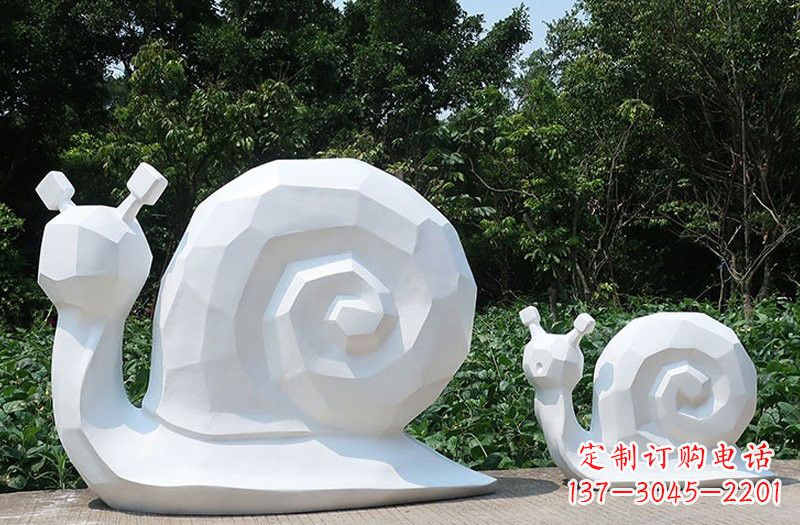 玻璃钢抽象蜗牛雕塑