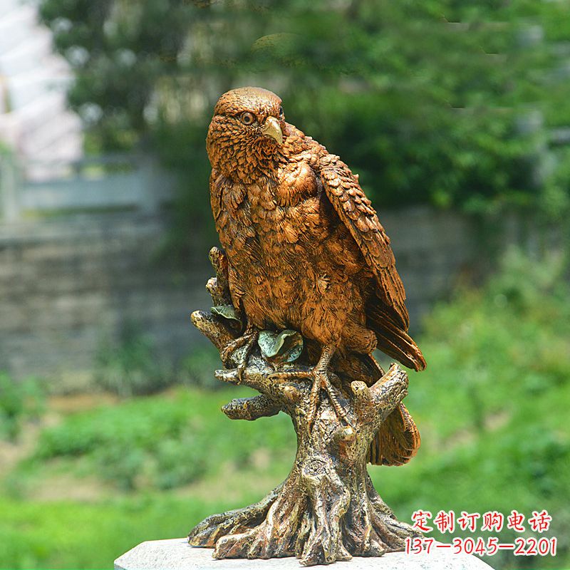 玻璃钢仿铜仿真老鹰雕塑