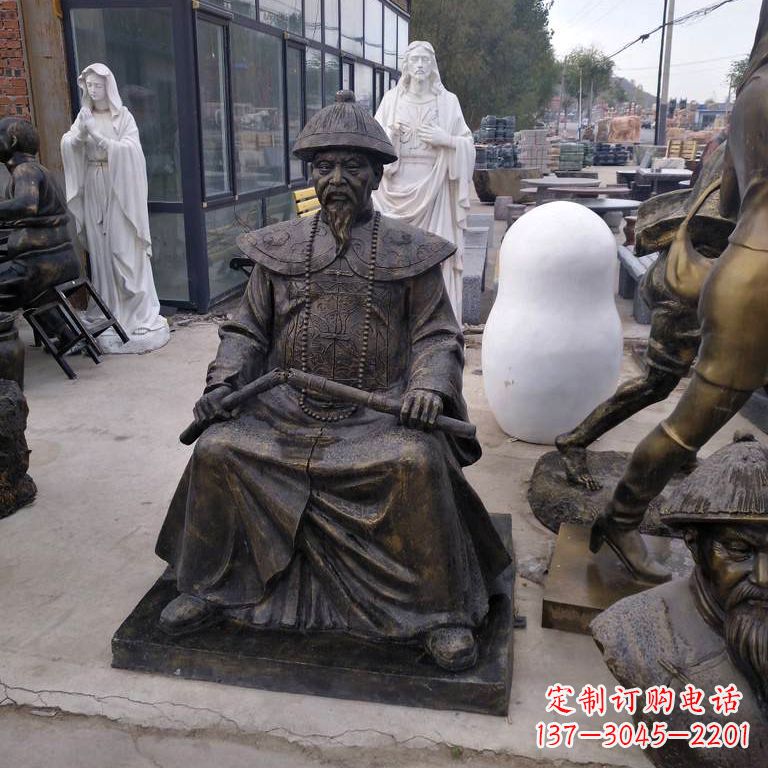 玻璃钢林则徐雕塑 玻璃钢林则徐雕塑