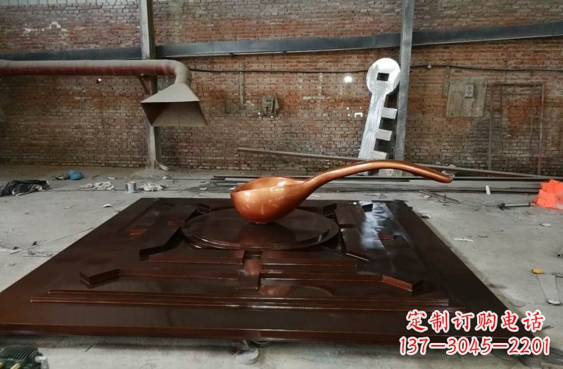 玻璃钢仿铜司南雕塑精美装点城市的灵魂 玻璃钢仿铜司南雕塑精美装点城市的灵魂