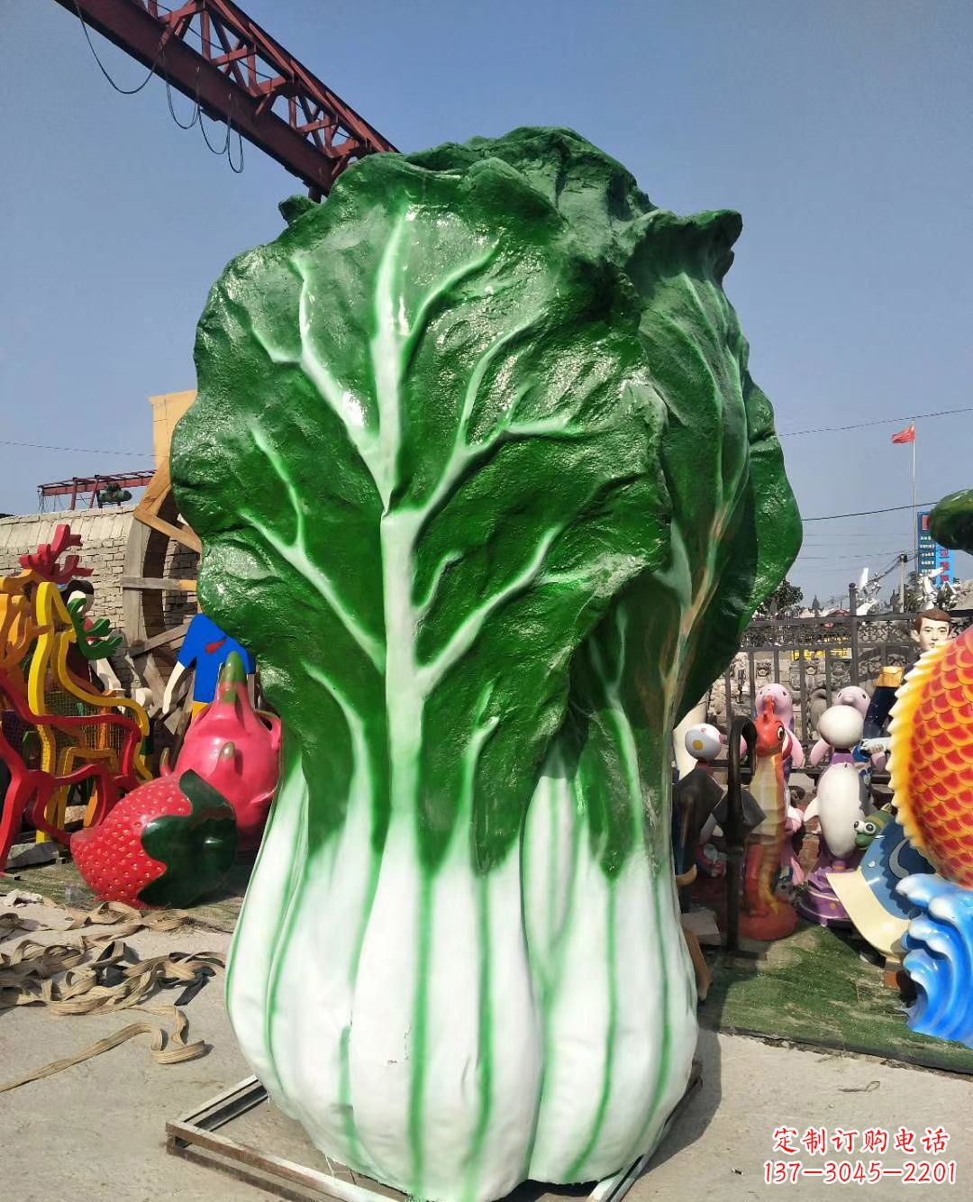 玻璃钢仿真白菜雕塑