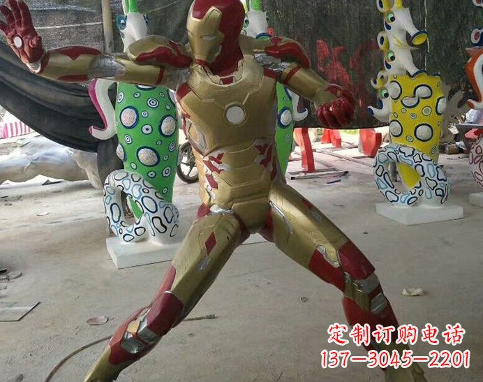 玻璃钢仿真复仇者联盟人物