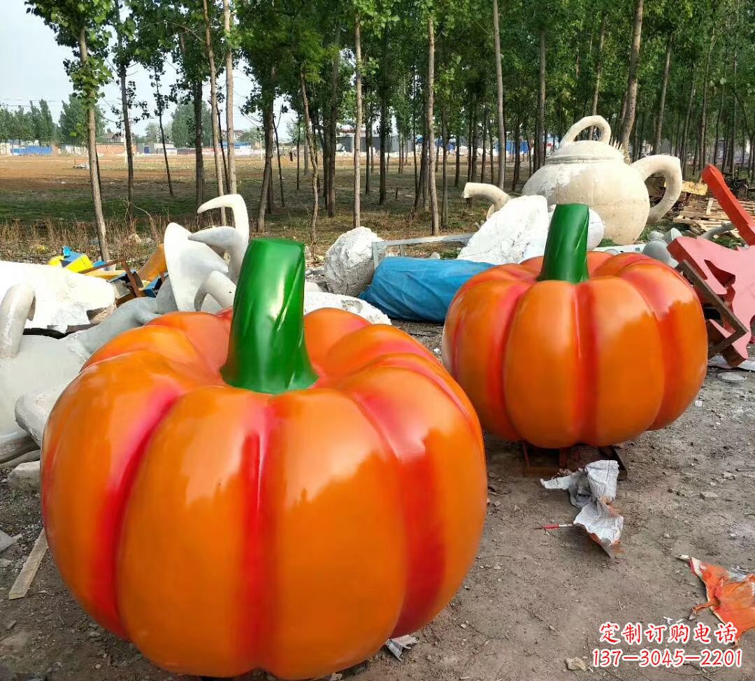 玻璃钢仿真果蔬卡通雕塑
