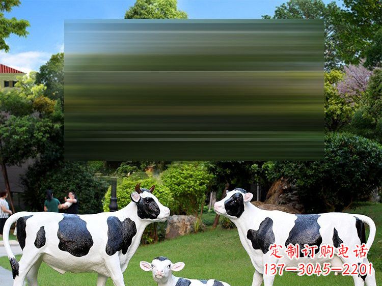 玻璃钢仿真奶牛