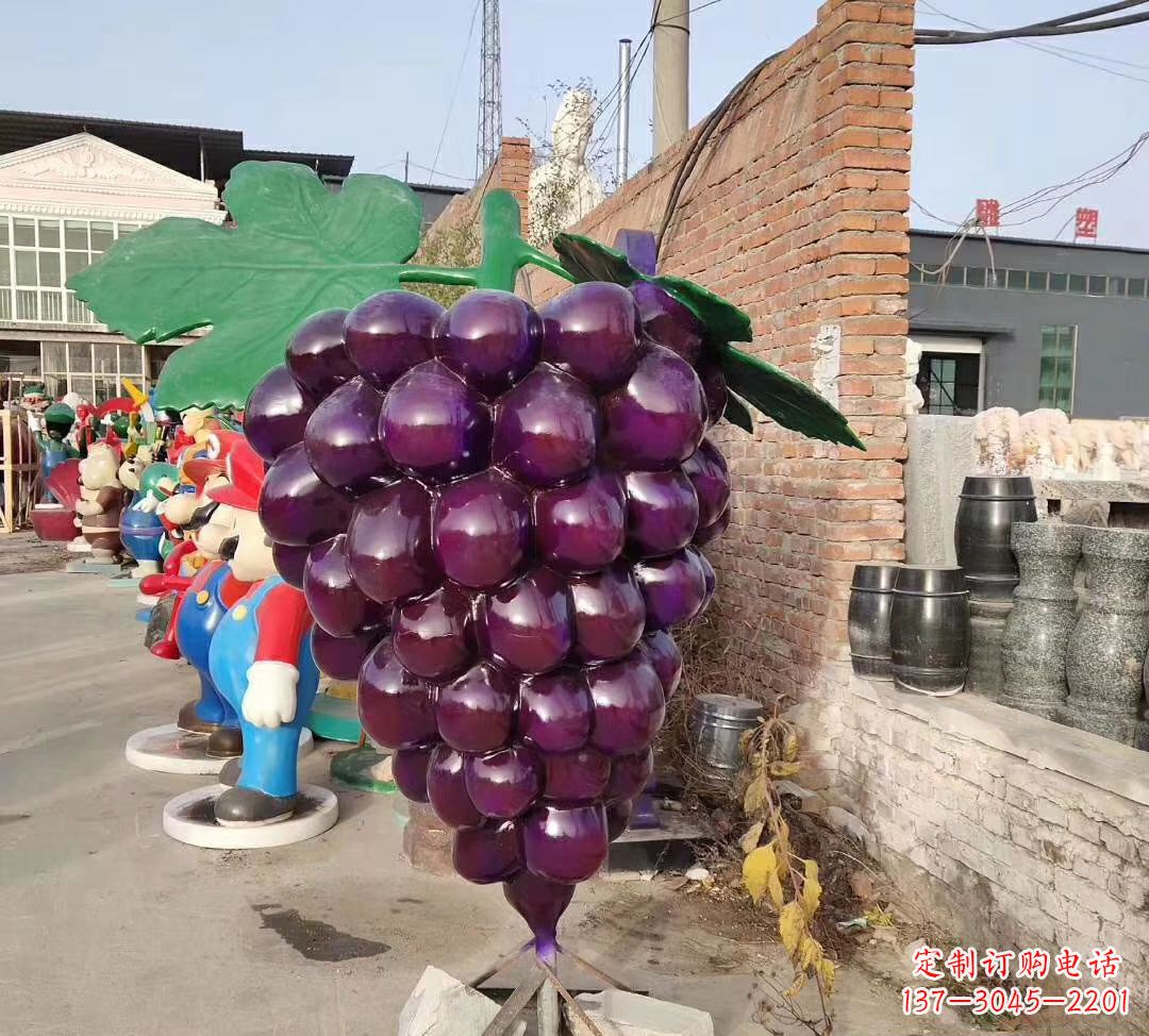 玻璃钢仿真葡萄雕塑
