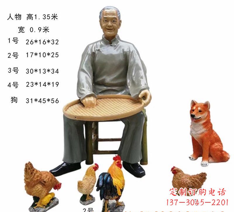 玻璃钢仿真人物雕塑
