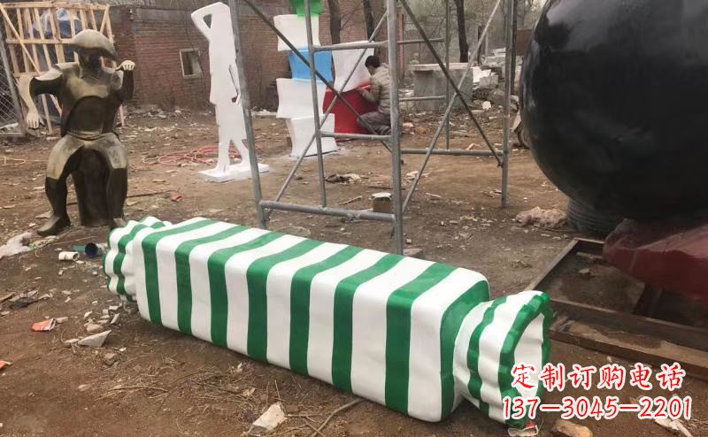 玻璃钢仿真糖果雕塑